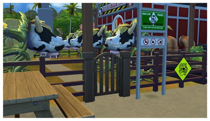 Sims 4 Cowplant Ranch and Farmers Market at SimDoughnut