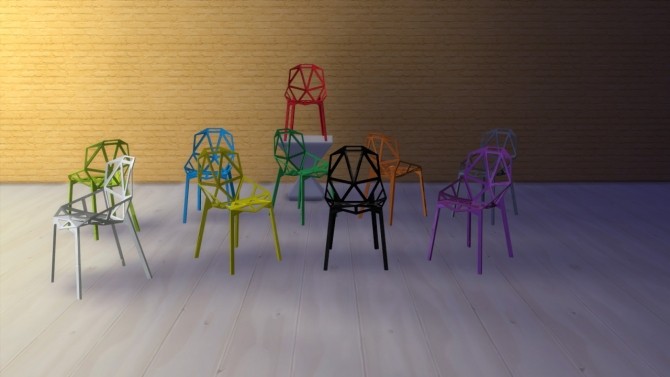 Sims 4 One chair at Meinkatz Creations