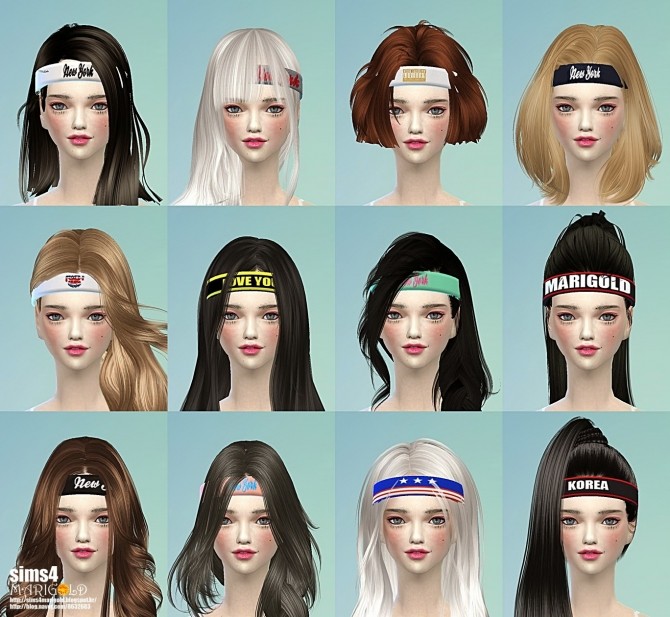 Sims 4 Sporty hair band at Marigold