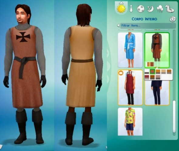Medieval Warrior outfit at My Stuff » Sims 4 Updates