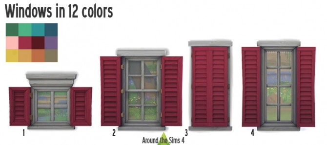 Sims 4 Colors of New Orleans: walls, doors & windows at Around the Sims 4