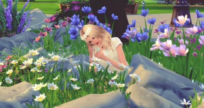 Sims 4 Spring Flower Pose by Dreacia at My Fabulous Sims