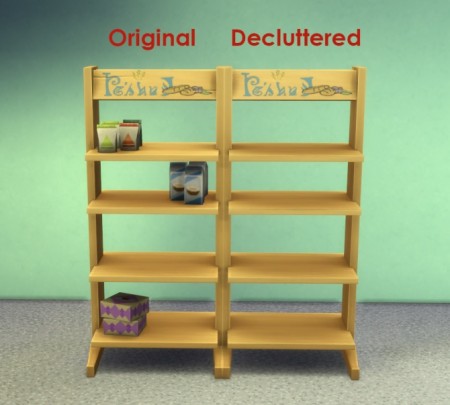 Decluttered Tower of Treats Display Shelves by IgnorantBliss at Mod The Sims