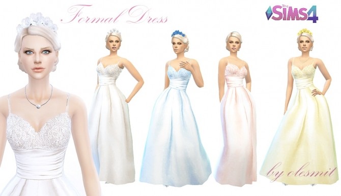 Sims 4 Formal Dress at OleSims