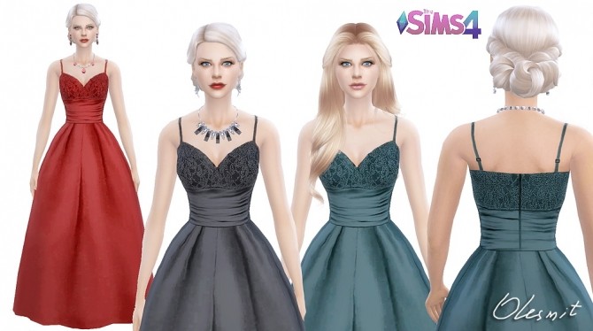 Sims 4 Formal Dress at OleSims