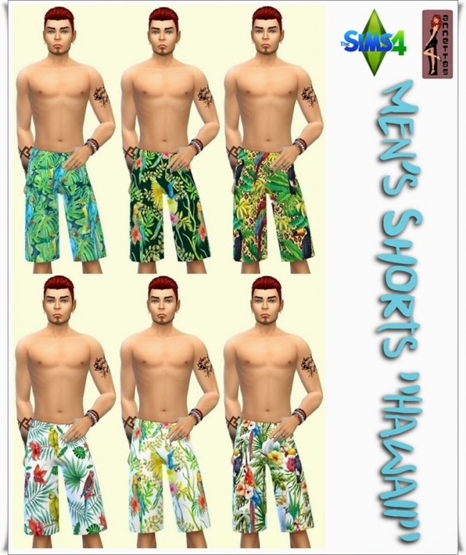 Shirts & Shorts Hawaii at Annett’s Sims 4 Welt » Sims 4 Updates