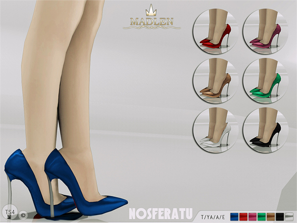 Sims 4 Madlen Nosferatu Shoes by MJ95 at TSR