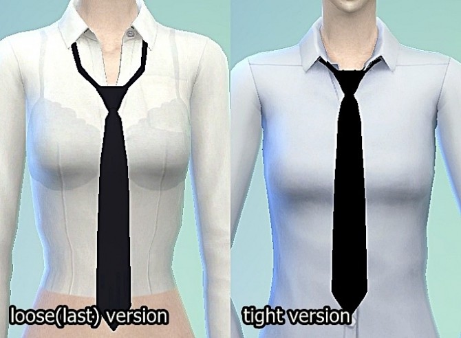 Sims 4 Female necktie tight version at Marigold