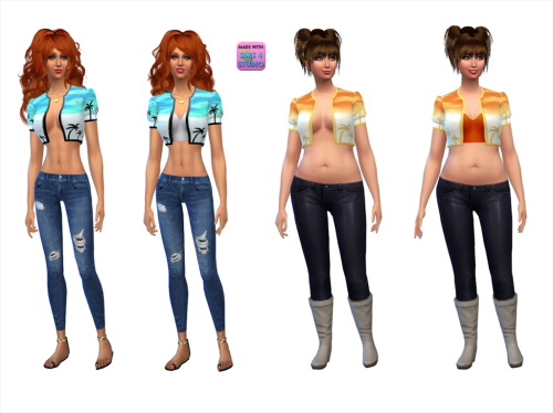 Sims 4 Female Party Top at Julietoon – Julie J