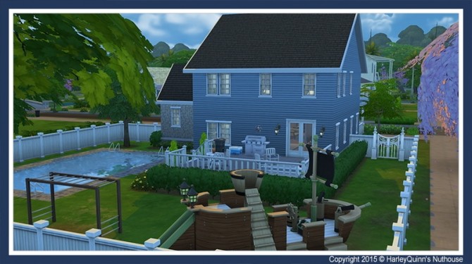 Sims 4 Maison Pierre house at Harley Quinn’s Nuthouse