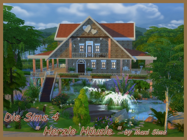 Sims 4 Herzle house by Maxi Sims at Akisima