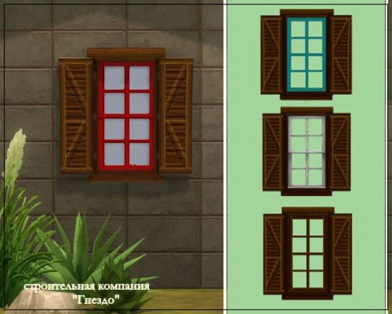 Sims 4 Tree House Windows 01 at Sims by Mulena