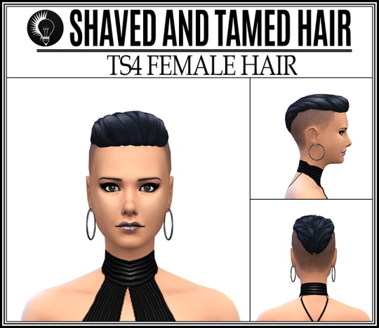 Sims 4 Shaved and tamed hair at Jorgha Haq