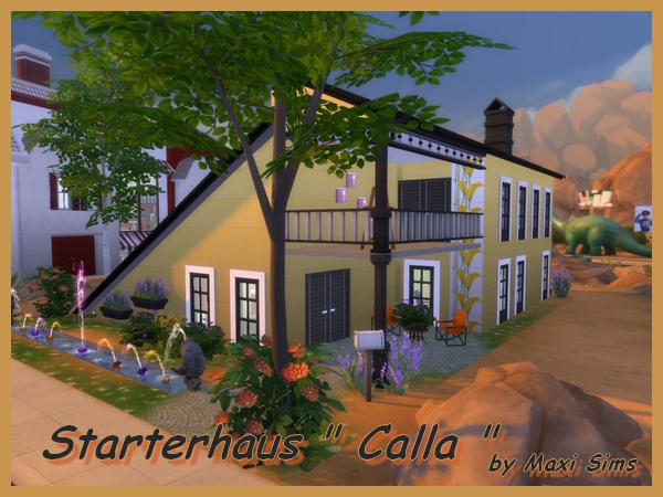 Sims 4 Calla starter house by Maxi Sims at Akisima