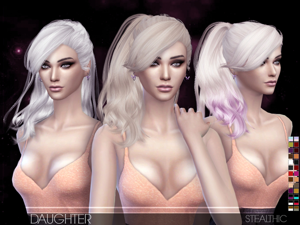 Sims 4 Daughter Female Hair by Stealthic at TSR