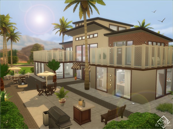 Sims 4 Desert Sun 24 house by Devirose at TSR