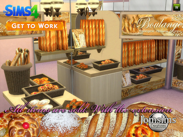Sims 4 The bakery 2015 (11 items set) by Jomsims at TSR