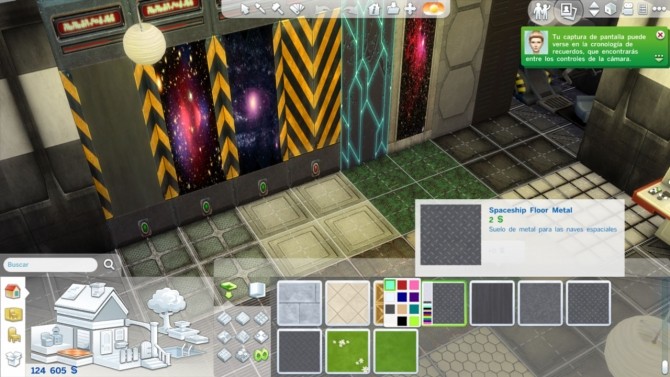 Sims 4 11 tiles metal Spaceship styles at Mandarina’s Sim World
