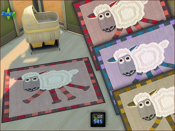Sims 4 4 baby rugs by Mabra at Arte Della Vita