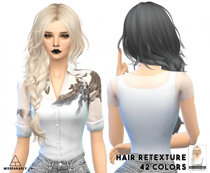 Sims 4 Maysims 43 hair retexture at May Sims