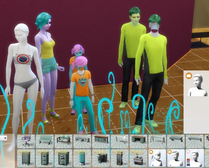 Sims 4 Alien Hair at Leander Belgraves