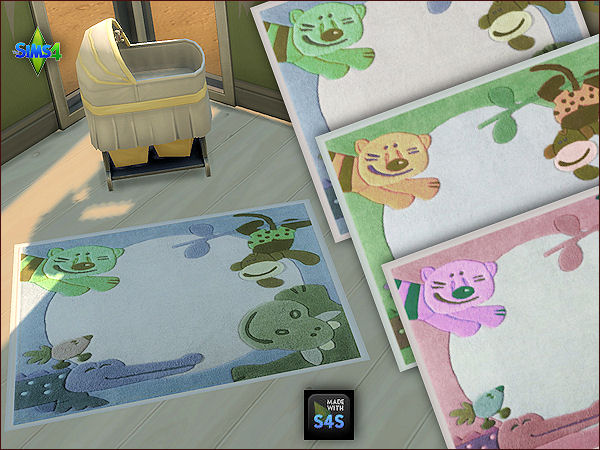 Sims 4 4 baby rugs by Mabra at Arte Della Vita