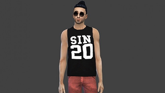 Sims 4 Male Muscle Tank Tees  Set 1 at Sims 4 Sweetshop