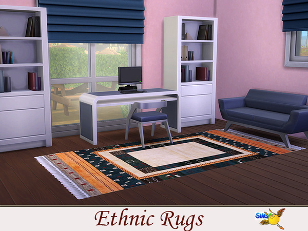 Sims 4 Ethnic Rugs by Evi at TSR