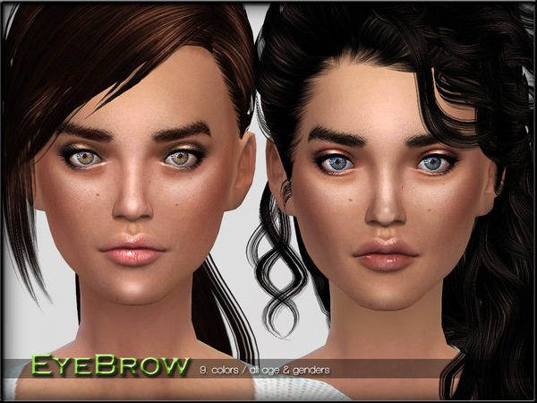 Sims 4 Eyebrow Set 2 by ShojoAngel at TSR