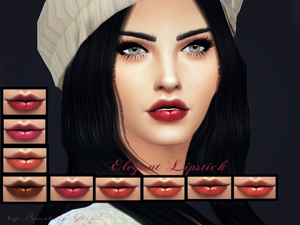 Sims 4 Elegant Lipstick by Baarbiie GiirL at TSR