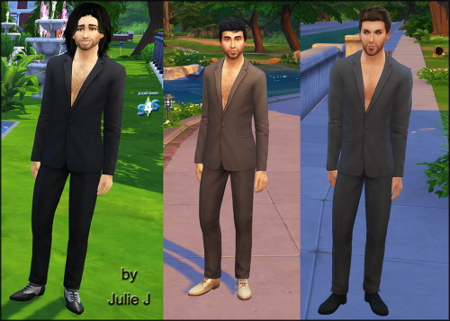 Sims 4 GetToWork Male Suit Edited at Julietoon – Julie J