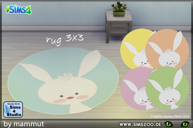Sims 4 Easter round rug 1 by Mammut at Blacky’s Sims Zoo