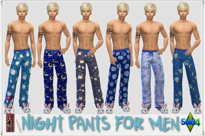 Sims 4 Pajama bottoms for males at Annett’s Sims 4 Welt