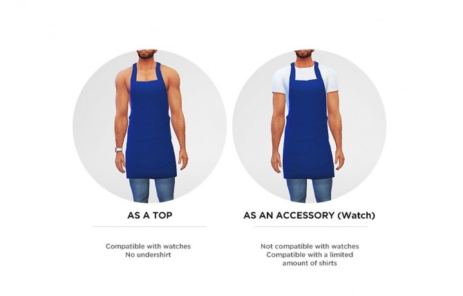 Sims 4 Male apron at LumiaLover Sims