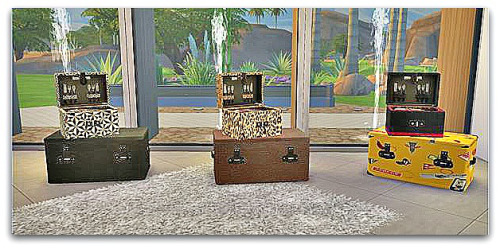 Sims 4 Maxis trunk recolors at Cool panther Sims 4 Haven