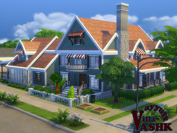 Sims 4 Villa Ashk Furnished by Ayyuff at TSR
