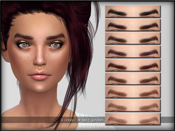 Sims 4 Eyebrow Set 2 by ShojoAngel at TSR