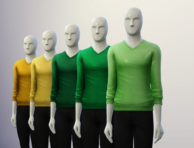 Sims 4 V neck t shirt (30 colors) at Rusty Nail