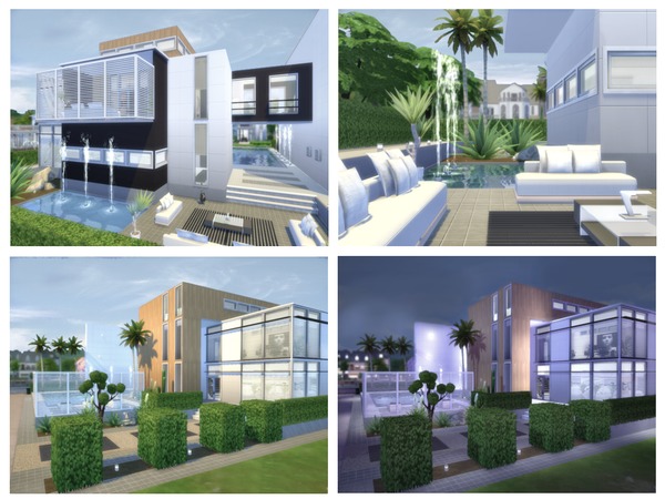 Sims 4 ZENGA house by chemy at TSR