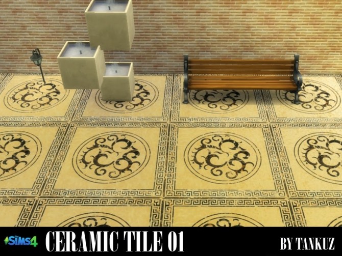 Sims 4 Ceramic tile 01 at Tankuz Sims4