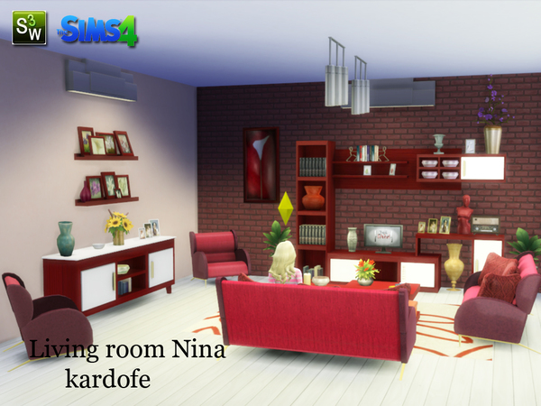 Sims 4 Nina living room by kardofe at TSR