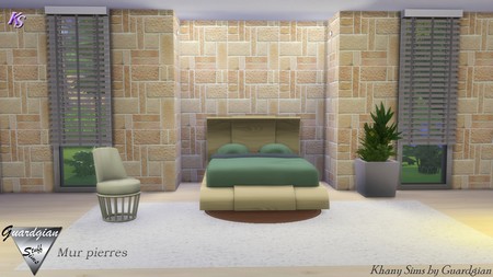 Sims 4 Walls rock & stone at Khany Sims