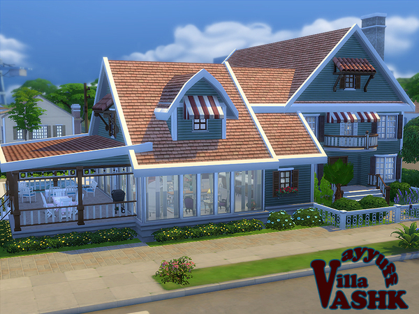 Sims 4 Villa Ashk Furnished by Ayyuff at TSR