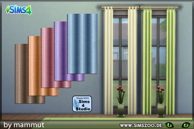 Sims 4 Curtains Mini1 by mammut at Blacky’s Sims Zoo