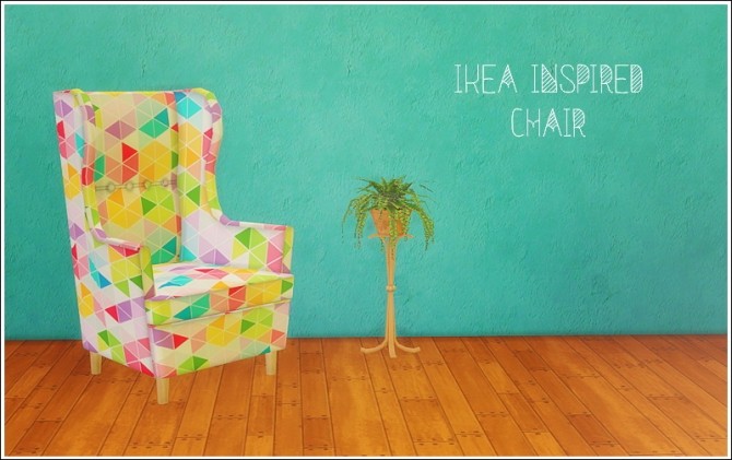 Sims 4 IKEA Inspired chair conversion at Lina Cherie