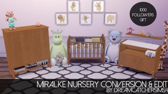 Sims 4 Miralke Nursery Conversion at DreamCatcherSims4