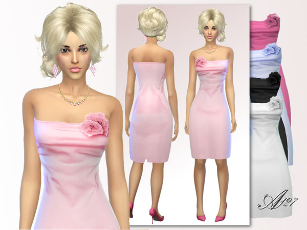 Sims 4 Ginny Dress by altea127 at TSR
