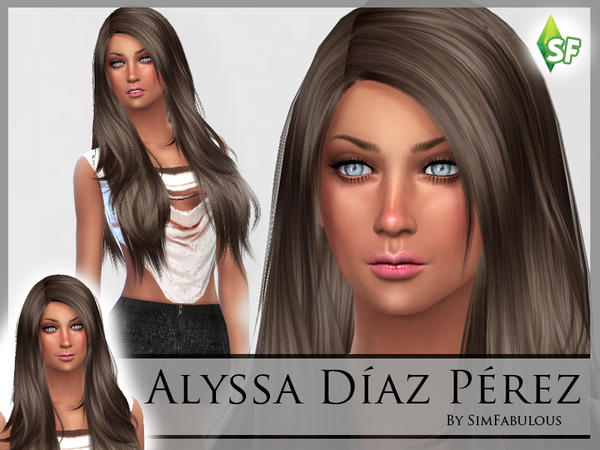Sims 4 Alyssa Diaz Perez by SimFabulous at TSR