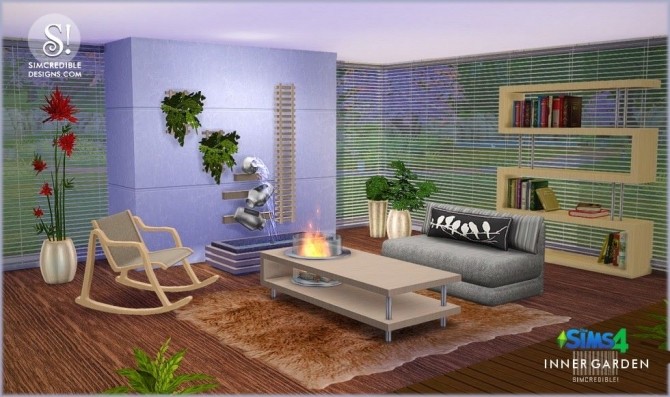 Sims 4 Inner garden outdoor set at SIMcredible! Designs 4