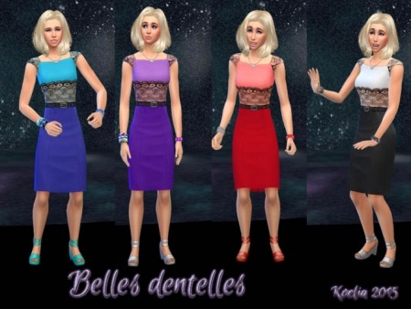 Lace dress by Koelia at Sims Artists
